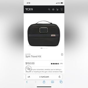 Tumi split travel kit